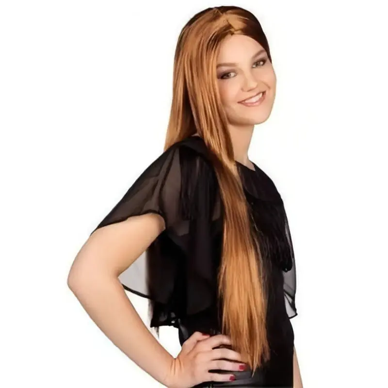 Parrucca Capelli Lunghi Castani