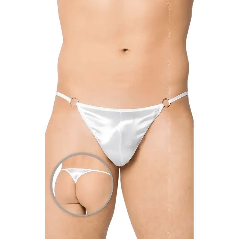 Perizoma uomo bianco lucido – Taglia Unica