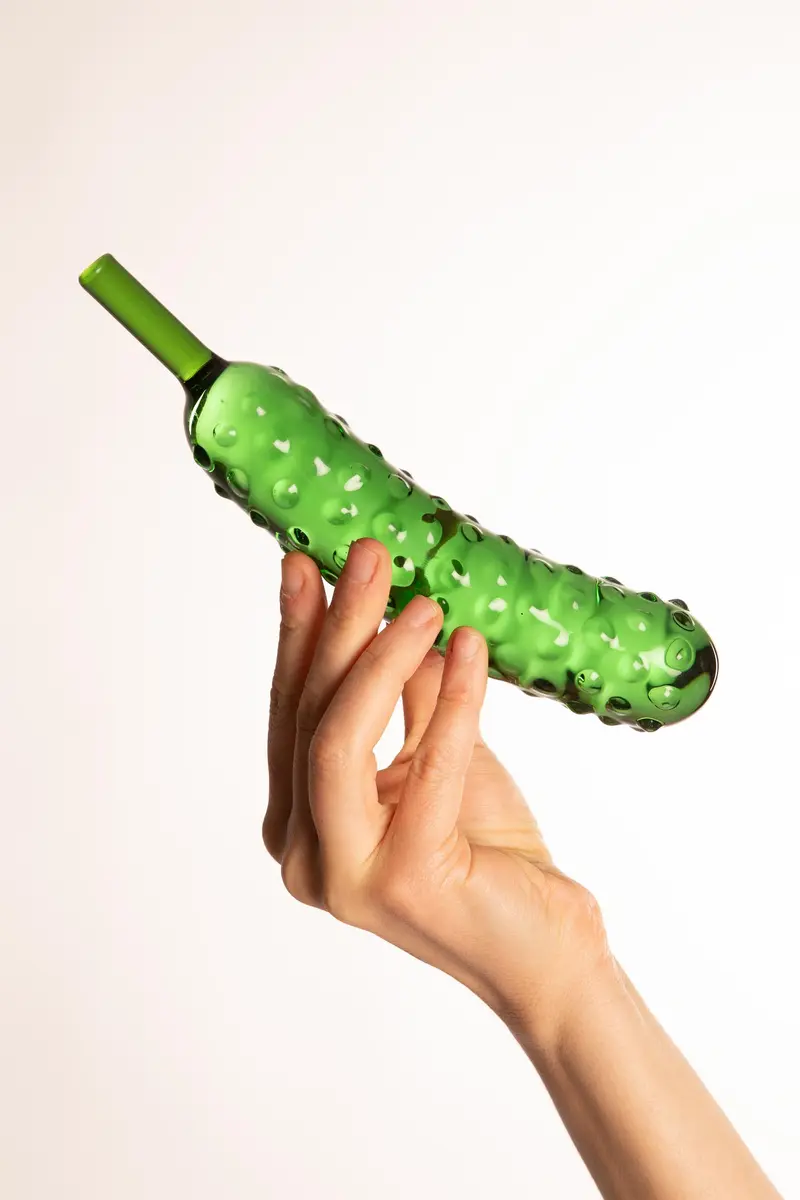 Pickle Dildo in Vetro