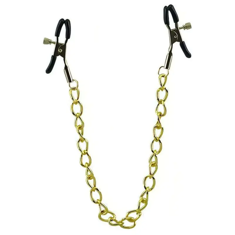 Pinze per Capezzoli con Morsetti Catena Maglia Grossa Oro
