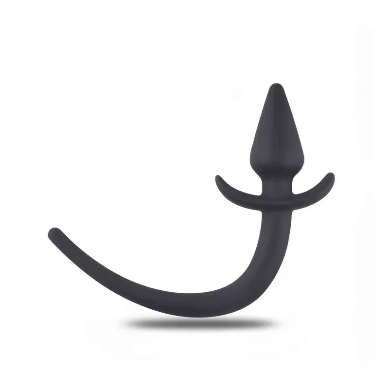 Plug Anale con Coda in Silicone – Nero, Gioco e Seduzione Soft