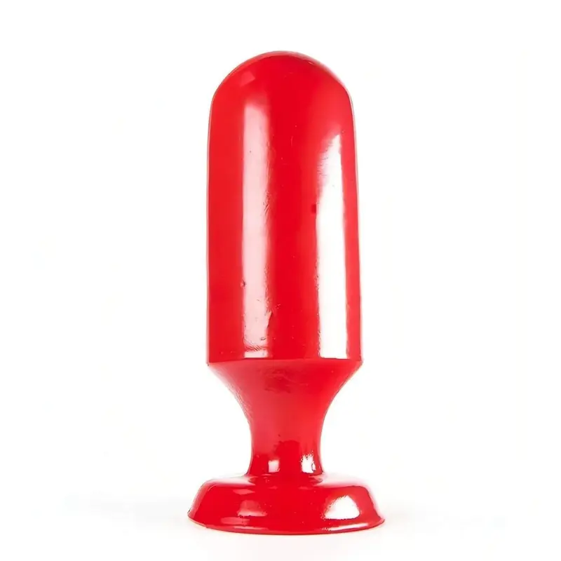 Plug Anale Maxima Rosso - 13 cm in TPR Morbido e Intenso