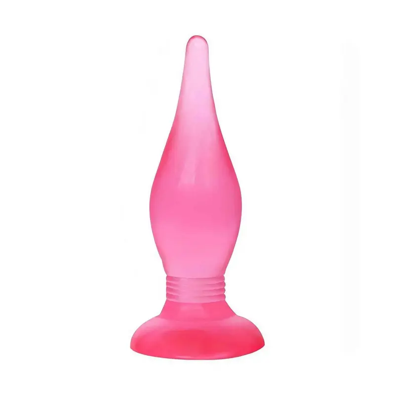 Plug anale morbido con diametro crescente - Rosso
