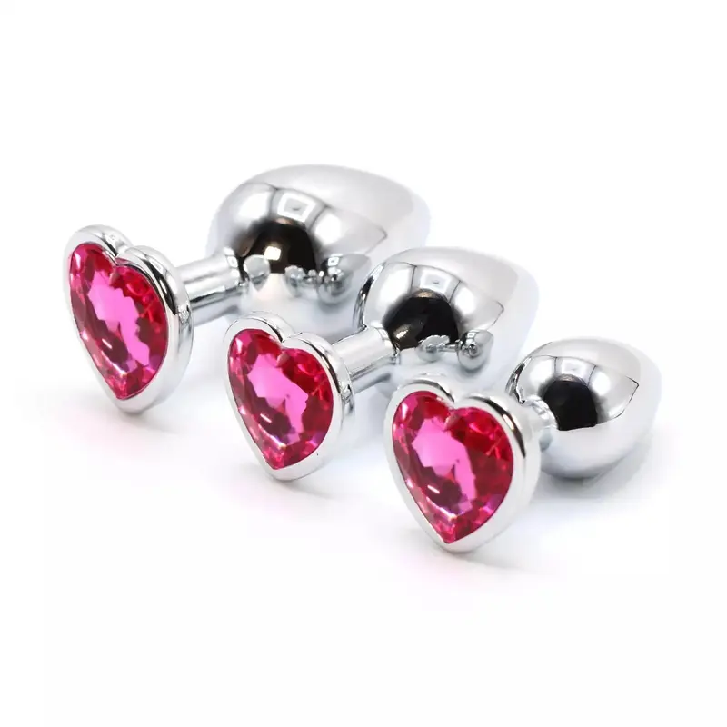 Plug Gioiello “Cuore Malizia” – Plug Anale Gioiello in Acciaio da 7 cm
