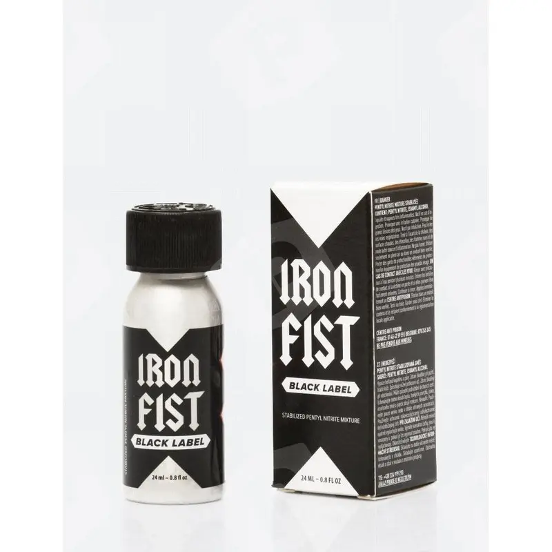 Popper Iron Fist Black Label 24ml - Nitrito di Pentile (Flacone Alluminio)
