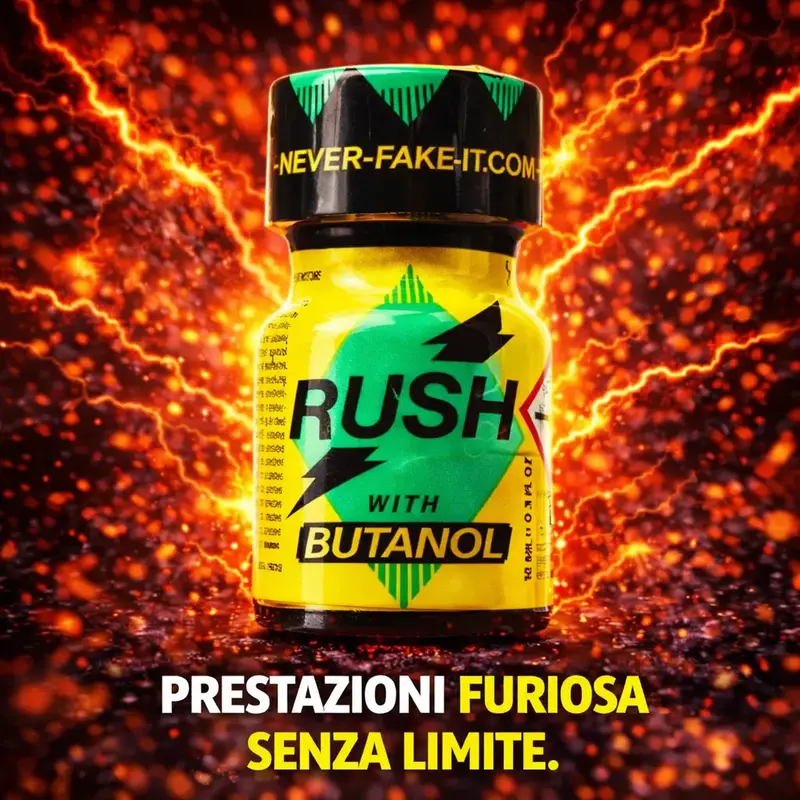 Popper Rush Butanol 10ml - Formula Originale PWD (Pentile + Butanolo)