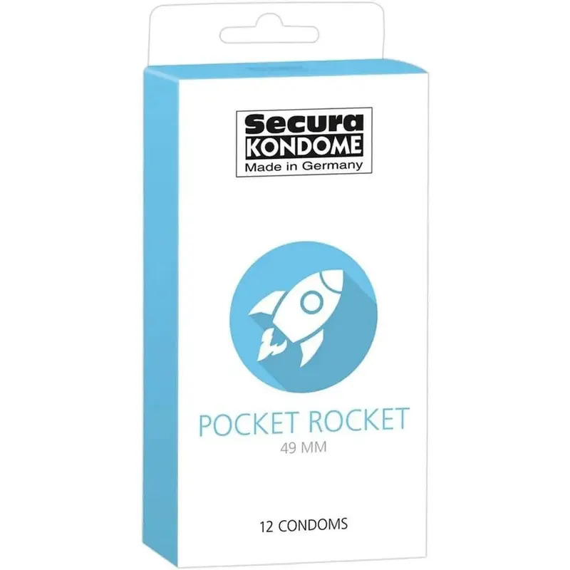 Profilattici Pocket Rocket 49mm – Confezione da 24 pezzi