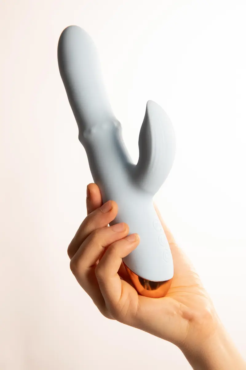 Pulse Wave Rabbit con Anello Stimolante Azzurro