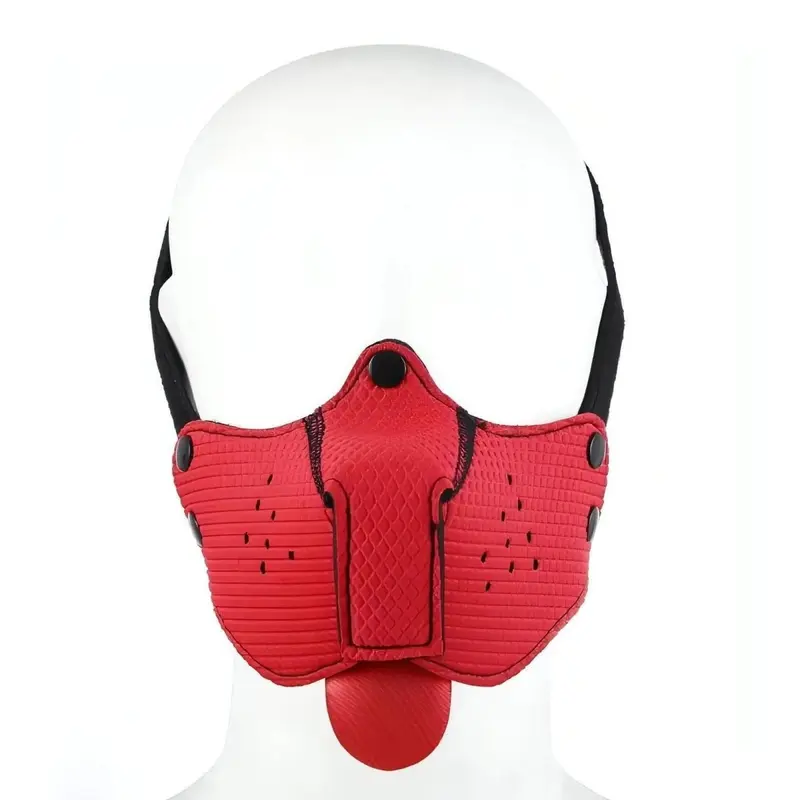 Puppy Dog Mouth Mask Rossa – Maschera Fetish Unisex