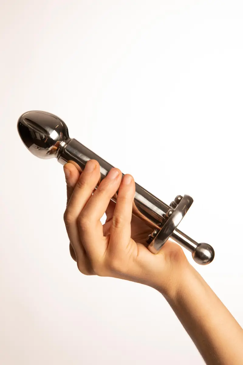 Reamer Dildo Rotante in Acciaio