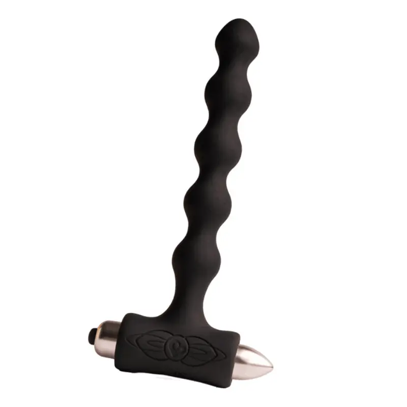 ROCKS-OFF - PETITE SENSATIONS PEARLS PLUG ANALE VIBRATORE NERO