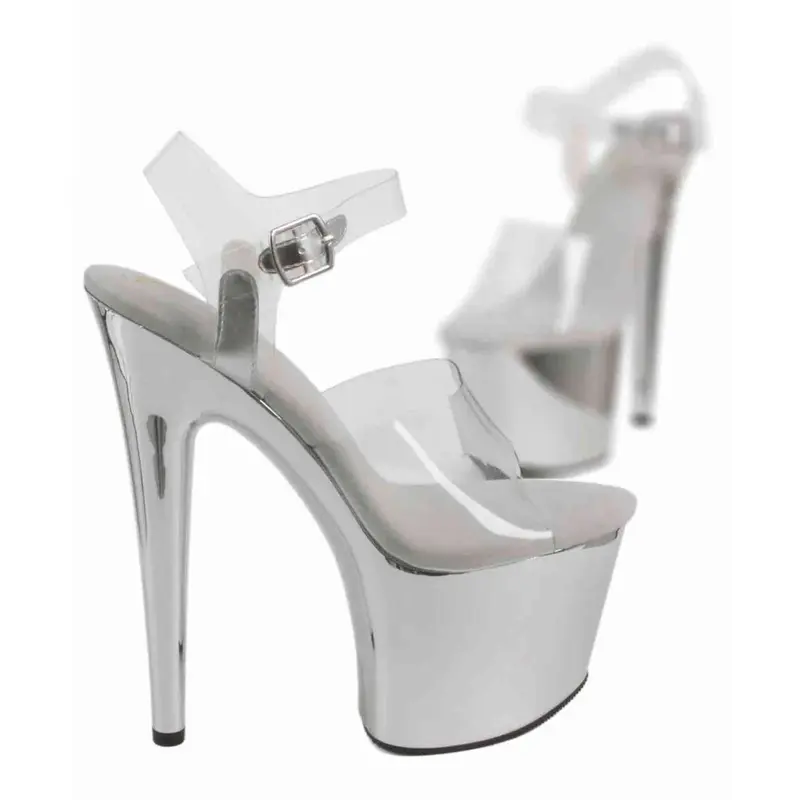 Sandali Trasparenti con Décolleté – Tacco 15,5 cm Sensuale