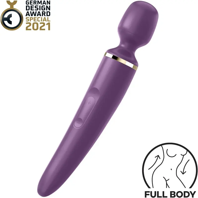 Satisfyer Wand-er Black con 50 Combinazioni di Vibrazione Diverse