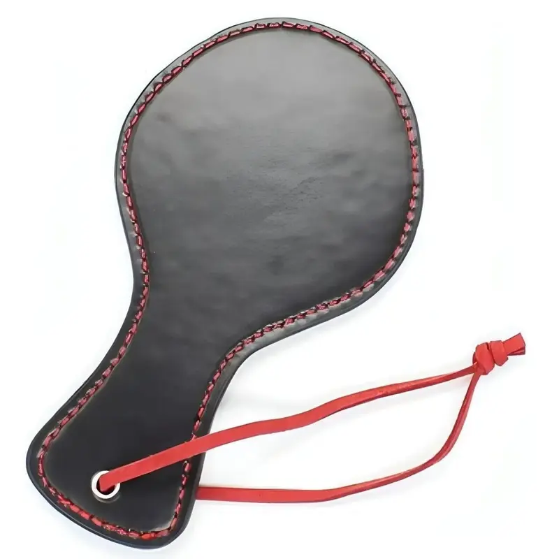Sculacciatore Circle Paddle – Paletta Nera in Ecopelle 17 cm