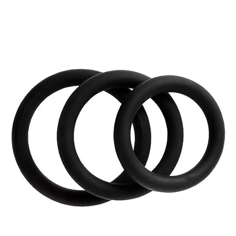 Set 3 Anelli Fallici in Silicone – Nero, Comfort e Performance