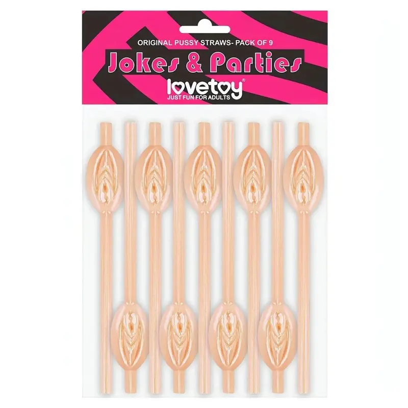 Set 9 Cannucce a forma di Vagina – Gadget Scherzoso