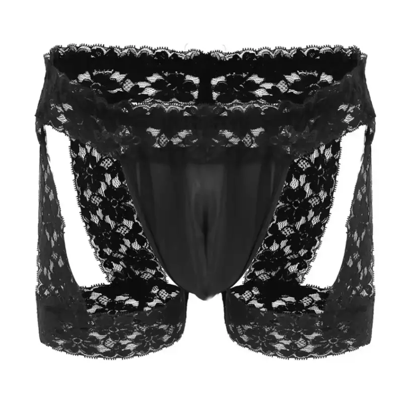 Set Sissy Slip e Giarrettiera – Lingerie Erotica In Raso E Pizzo