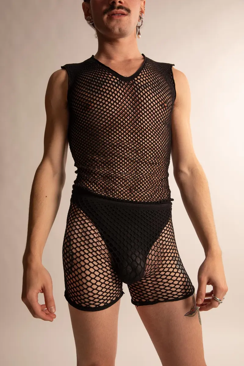 Set Top, Perizoma & Pantaloncino da Uomo a Rete