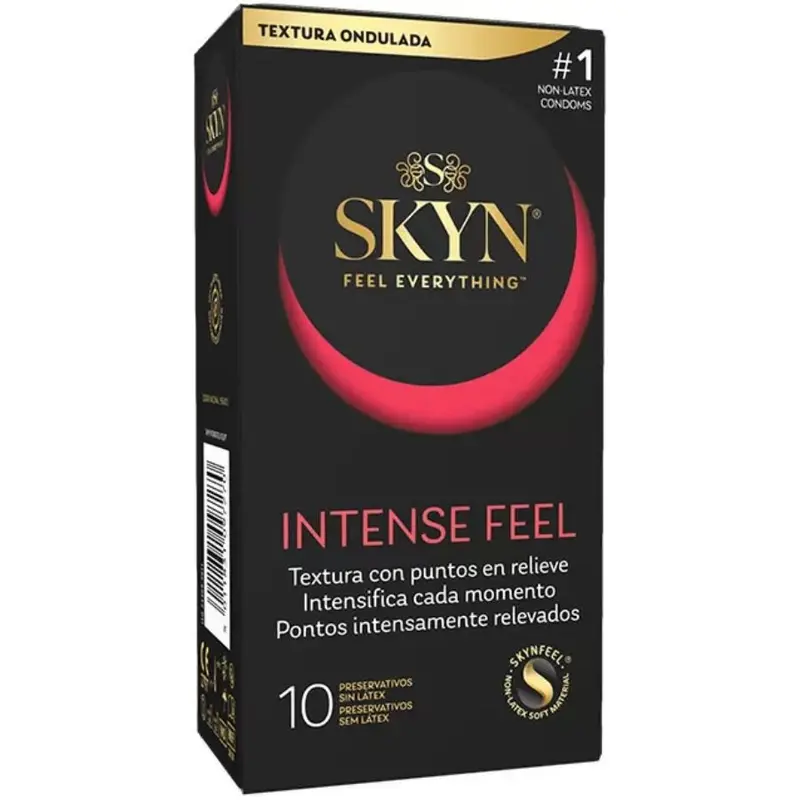 SKYN - PRESERVATIVO TEXTURED INTENSE FEEL CON DESIGN ONDULATO 10 UNITÀ