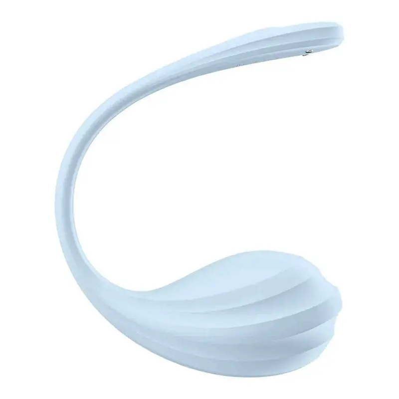Smooth Petal Light Blue – Ovetto vibrante ricaricabile con app