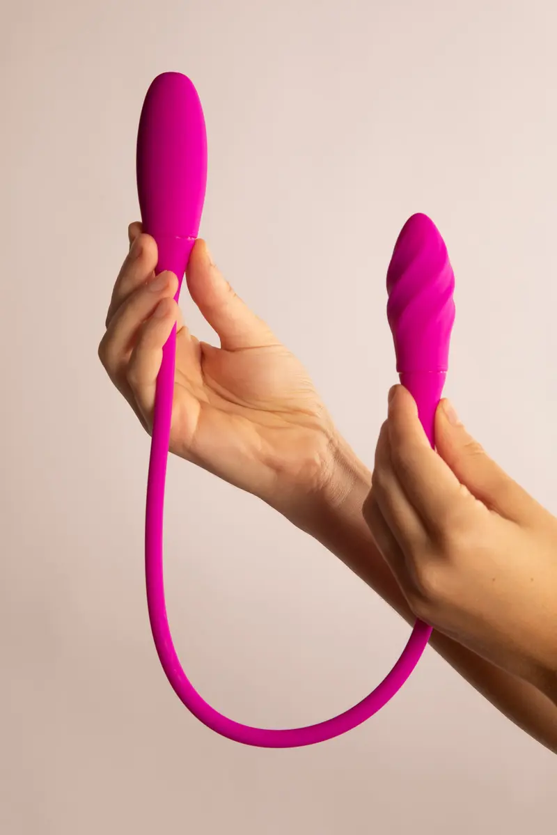 Snaky Doppio Dildo Vibrante Viola