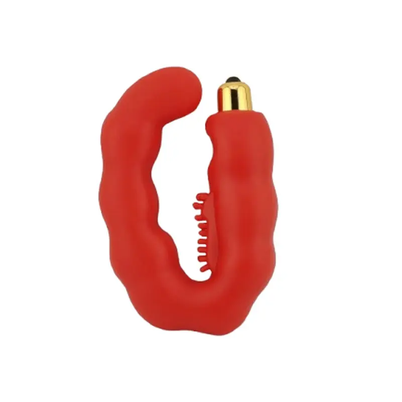 Stimolatore Prostatico C-Shaped con Vibrazione e Stimolazione Perineo