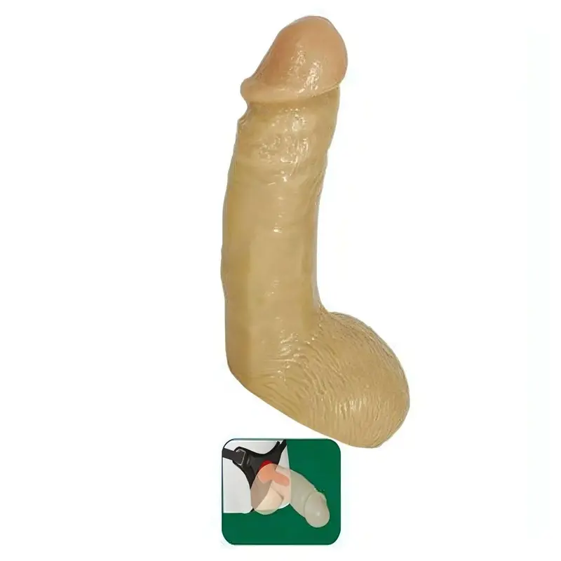 Strap-On con Fallo Realistico 15 cm in Gomma – Rosa Carne