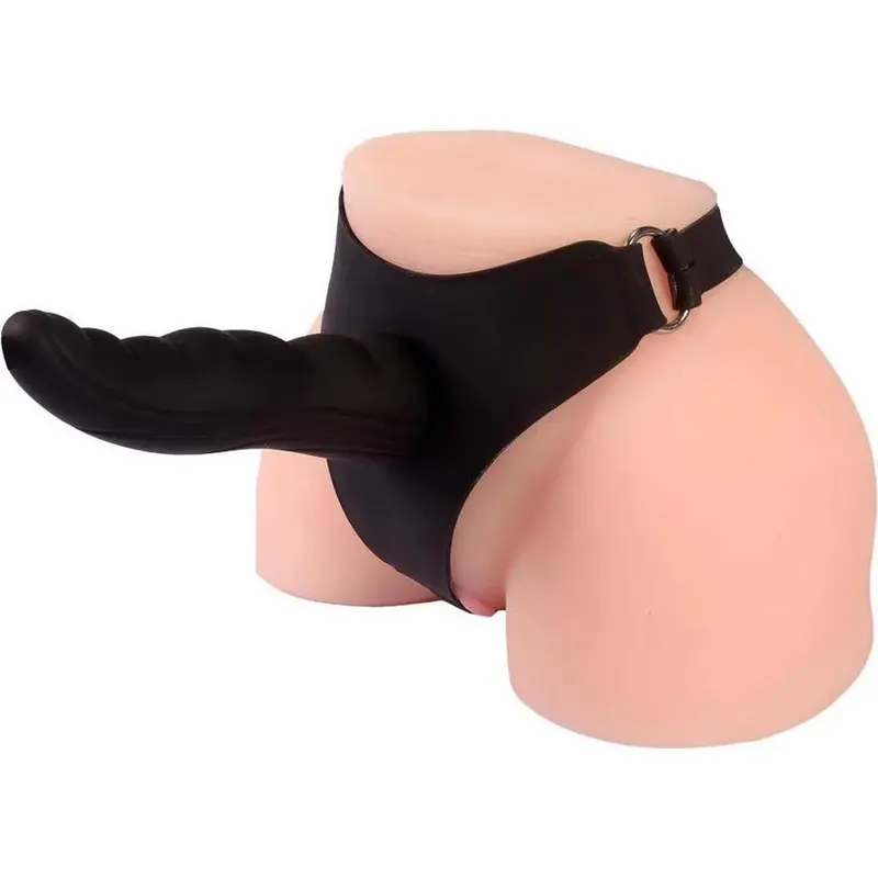 Strap-On Milano in Silicone – 14 cm Nero, Elegante e Solido
