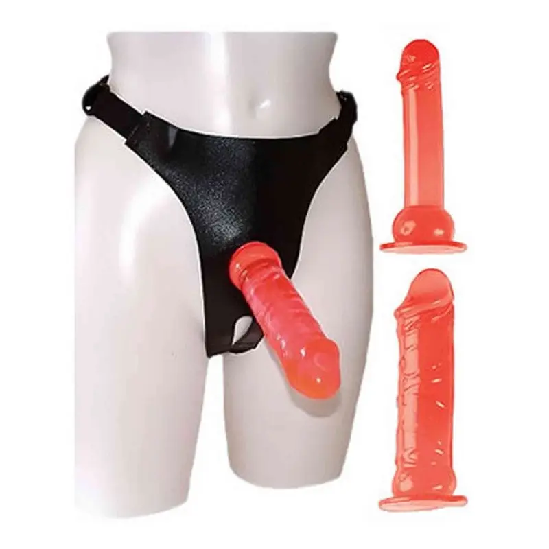 Strapon Set Con 2 Dildo e Apertura Inguinale – Strap-On