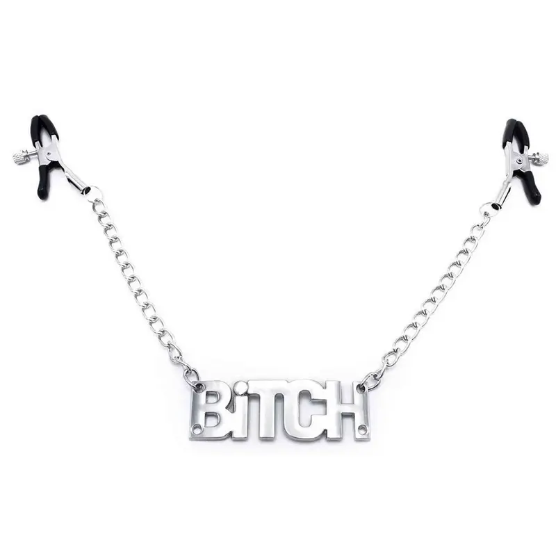 Stringicapezzoli Con Catena e Ciondolo "Bitch"