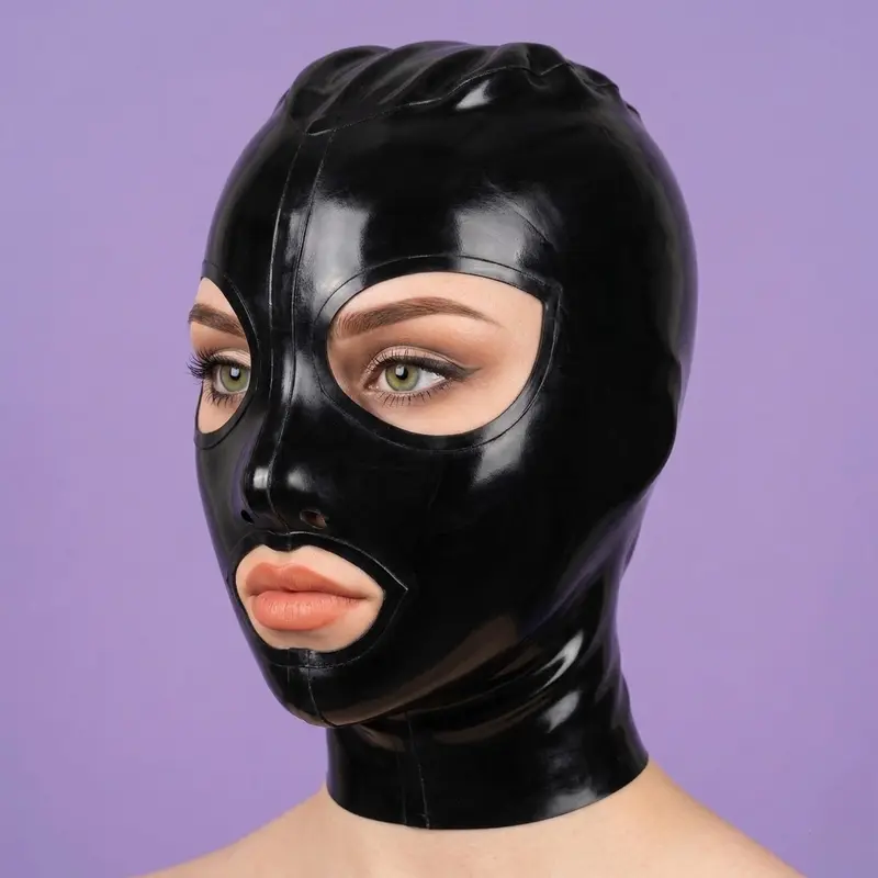Tailor-made Natural Latex Mask - Black
