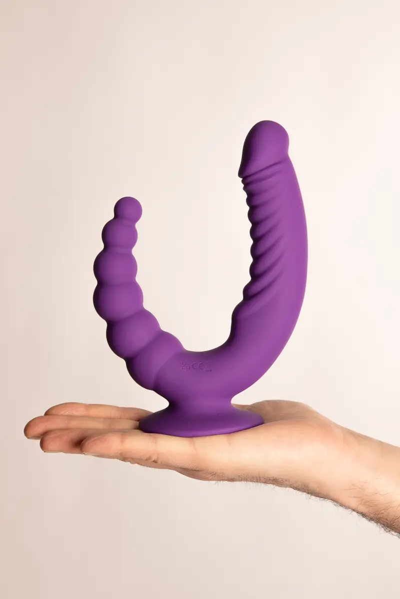 The Rider Doppio Dildo Vibrante con Telecomando