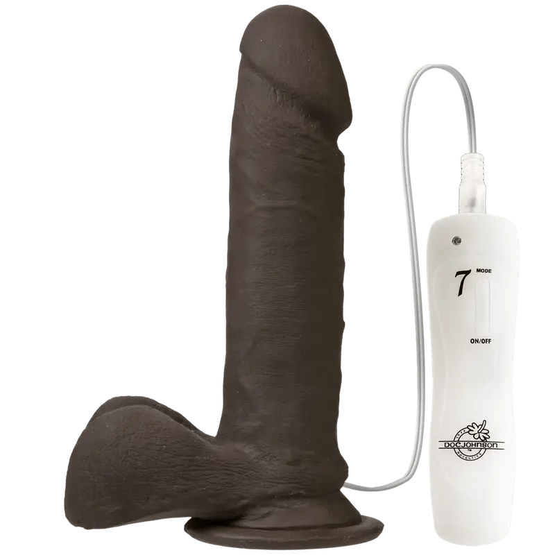 The Vibro Realistic Cock 6 inch Black