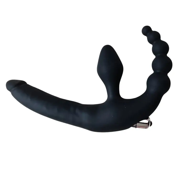 Trio Strapless Vibrante in Silicone – Strap-On in Silicone Medicale
