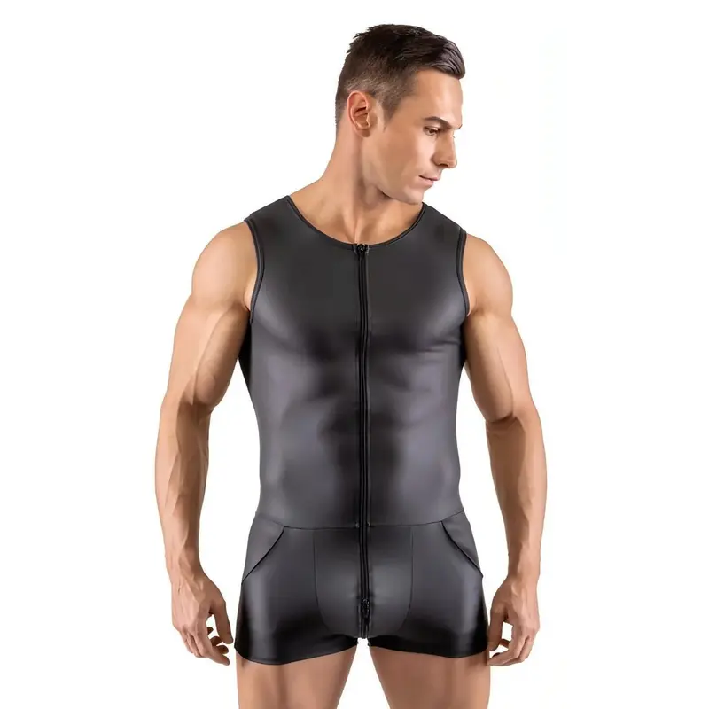 Tuta Sexy Uomo a Giromanica e Gambe Scoperte – Capo in Latex