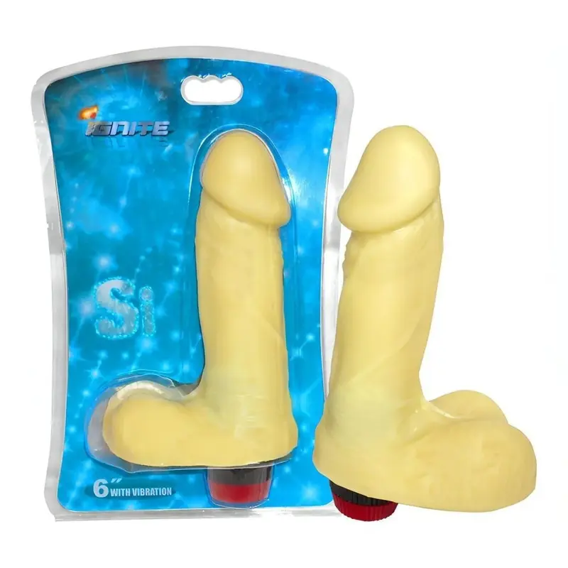 Vibratore Realistico Con Testicoli 15.5 Cm Ø 4.5 Cm - Multispeed, Rosa Carne