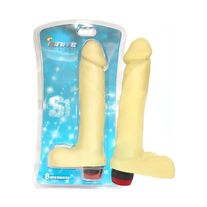 Vibratore Realistico Con Testicoli 20.5 Cm Ø 4.5 Cm - Multispeed, Rosa Carne