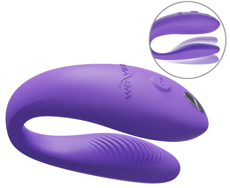 We-Vibe Sync Go - vibratore di coppia compatto, impermeabile, da app